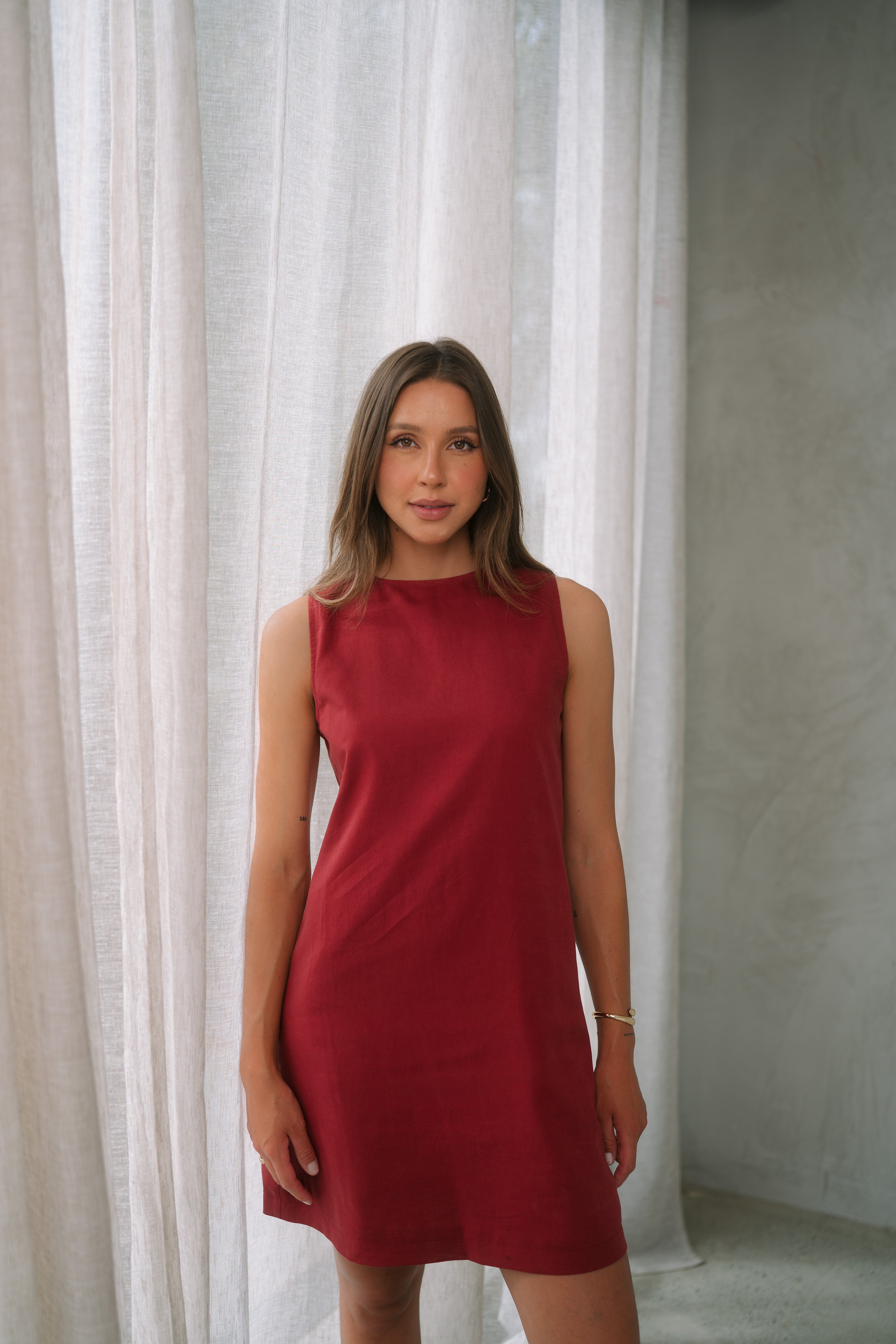 Bella Dress - Cherry image 4
