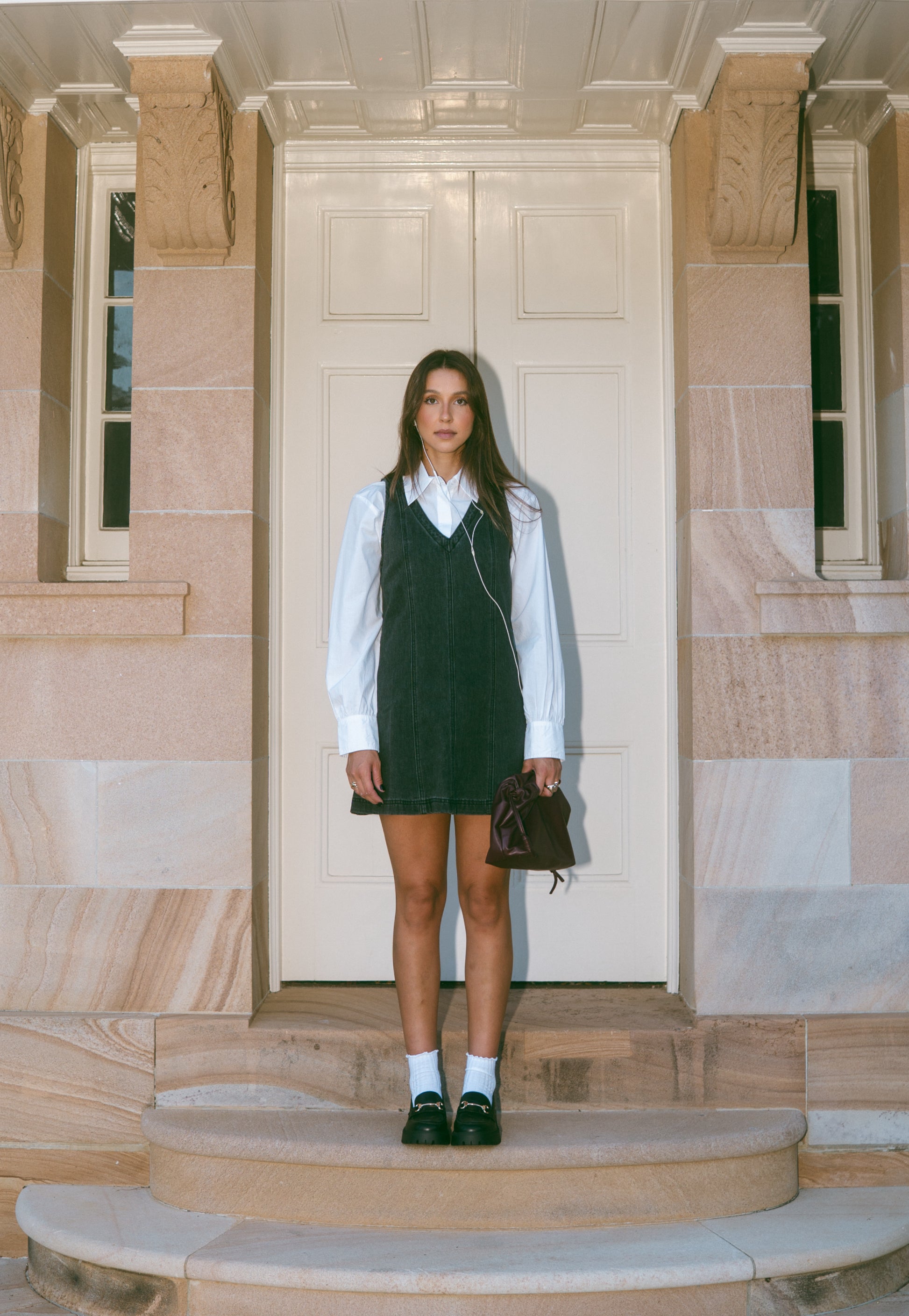 Agatha - Black Washed -Denim Dress image 5