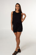 Serena Sleeveless Knit Top - Black image 0