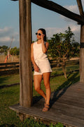 Serena Sleeveless Knit Top - White image 0