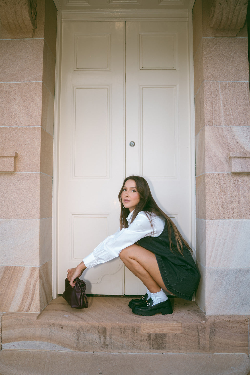 Agatha - Black Washed -Denim Dress image 6