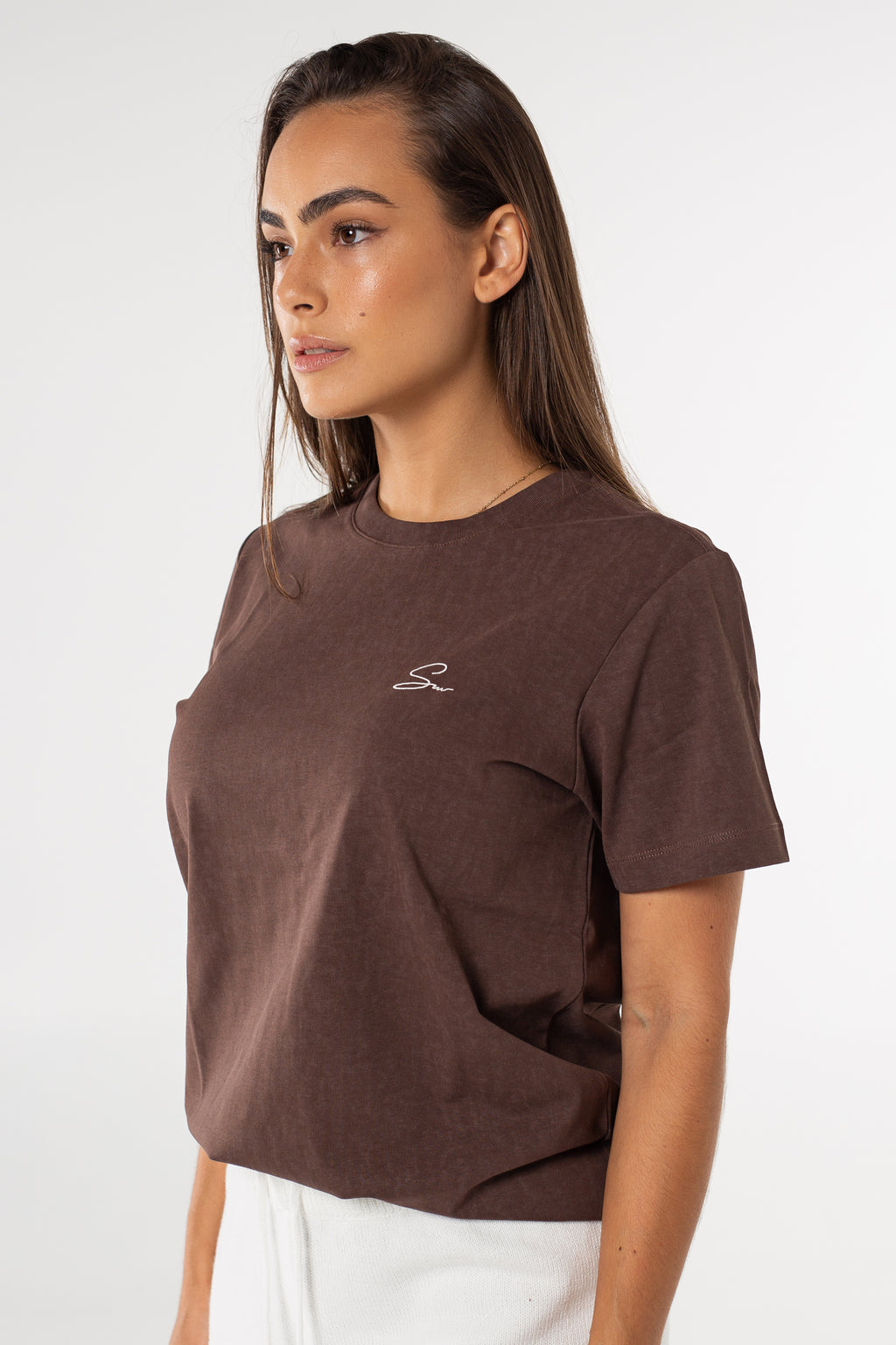 Louis Relaxed Tee - Washed Chocolate image 2