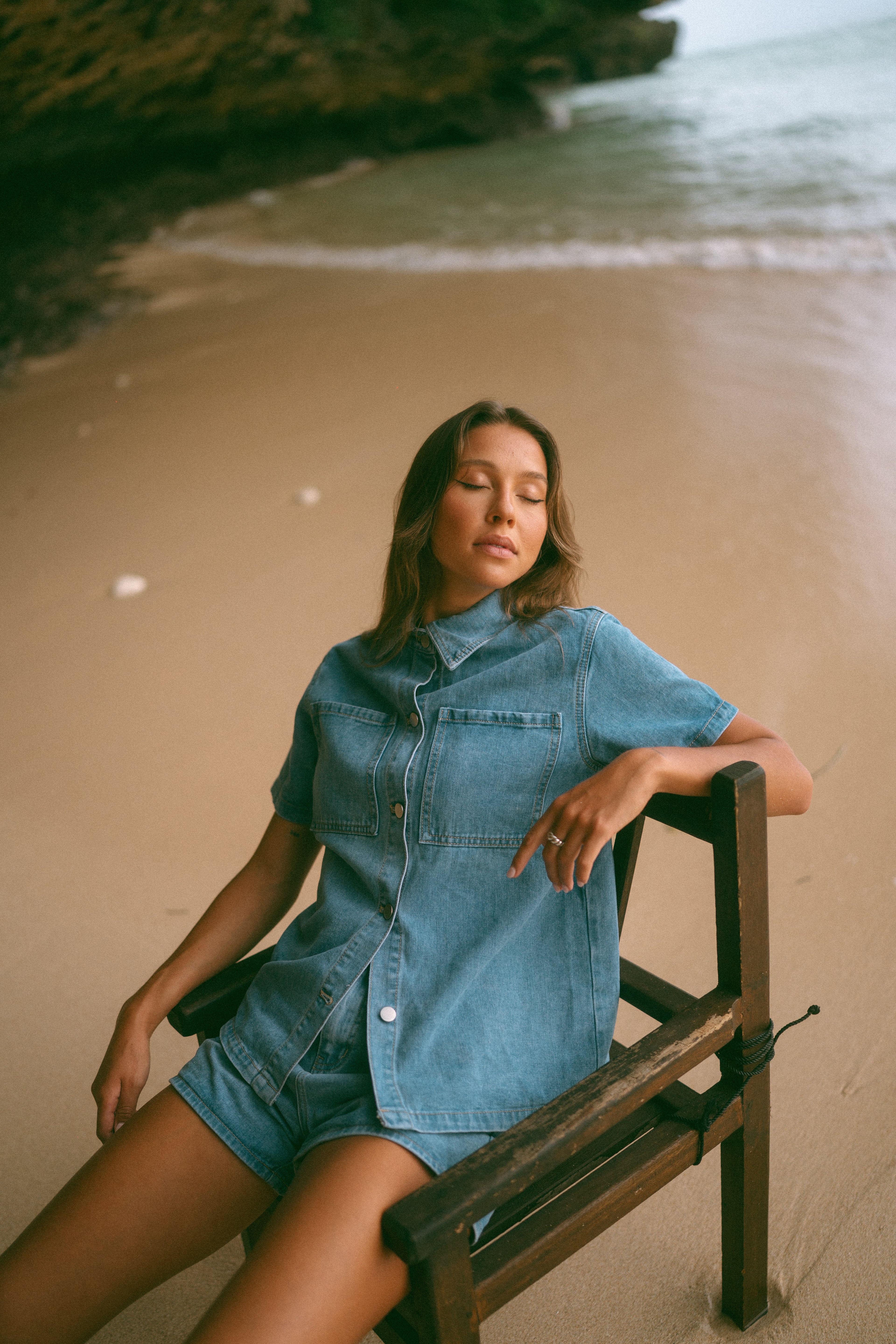 Stillness Denim Shorts image 3