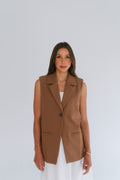 Amy Vest with adjustable straps - Brown - Limited Edition