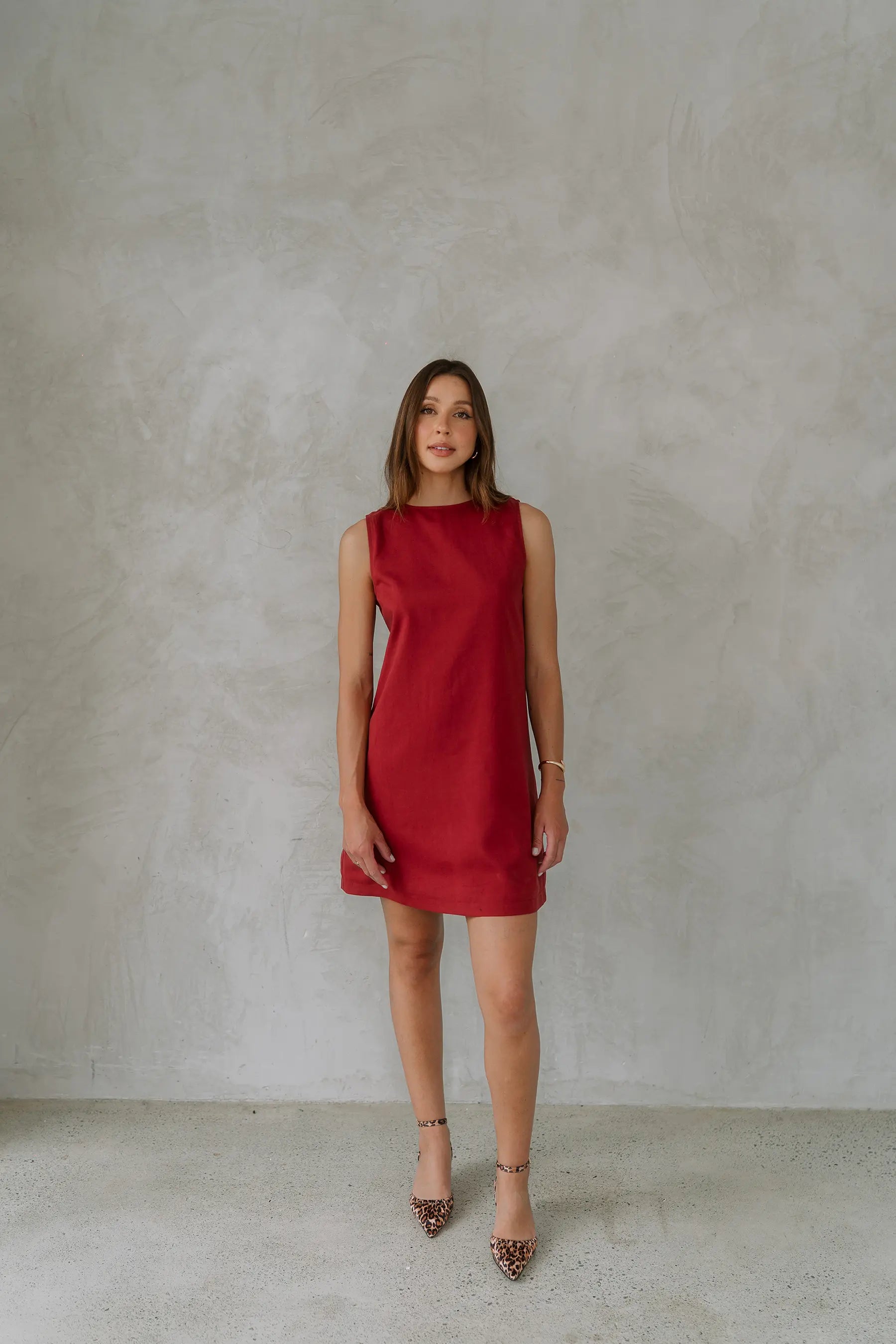 Bella Dress with Adjustable strap - Cherry - Limited Edition