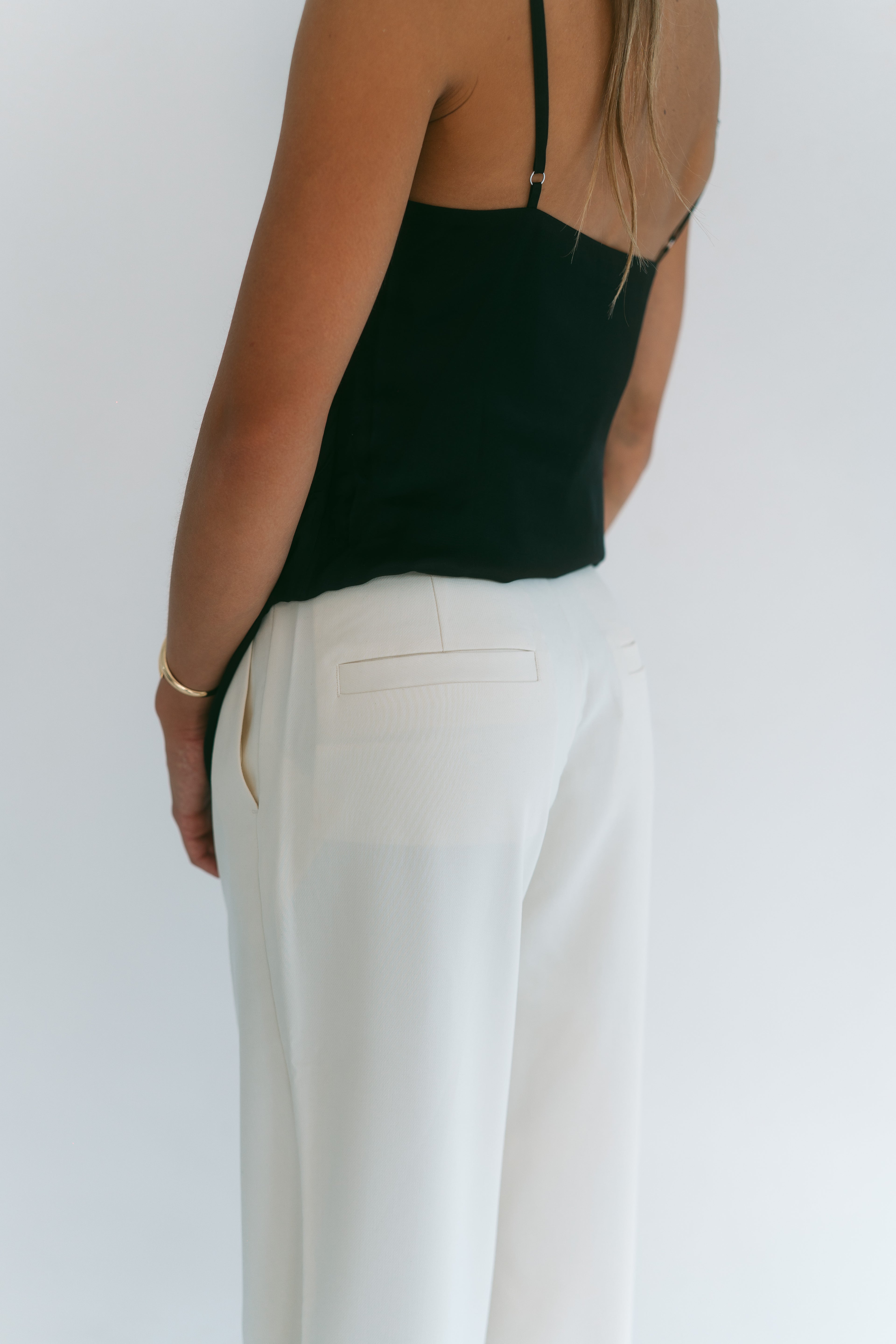 Bruna Cowl Neckline Asymmetric Top - Black - Limited Edition