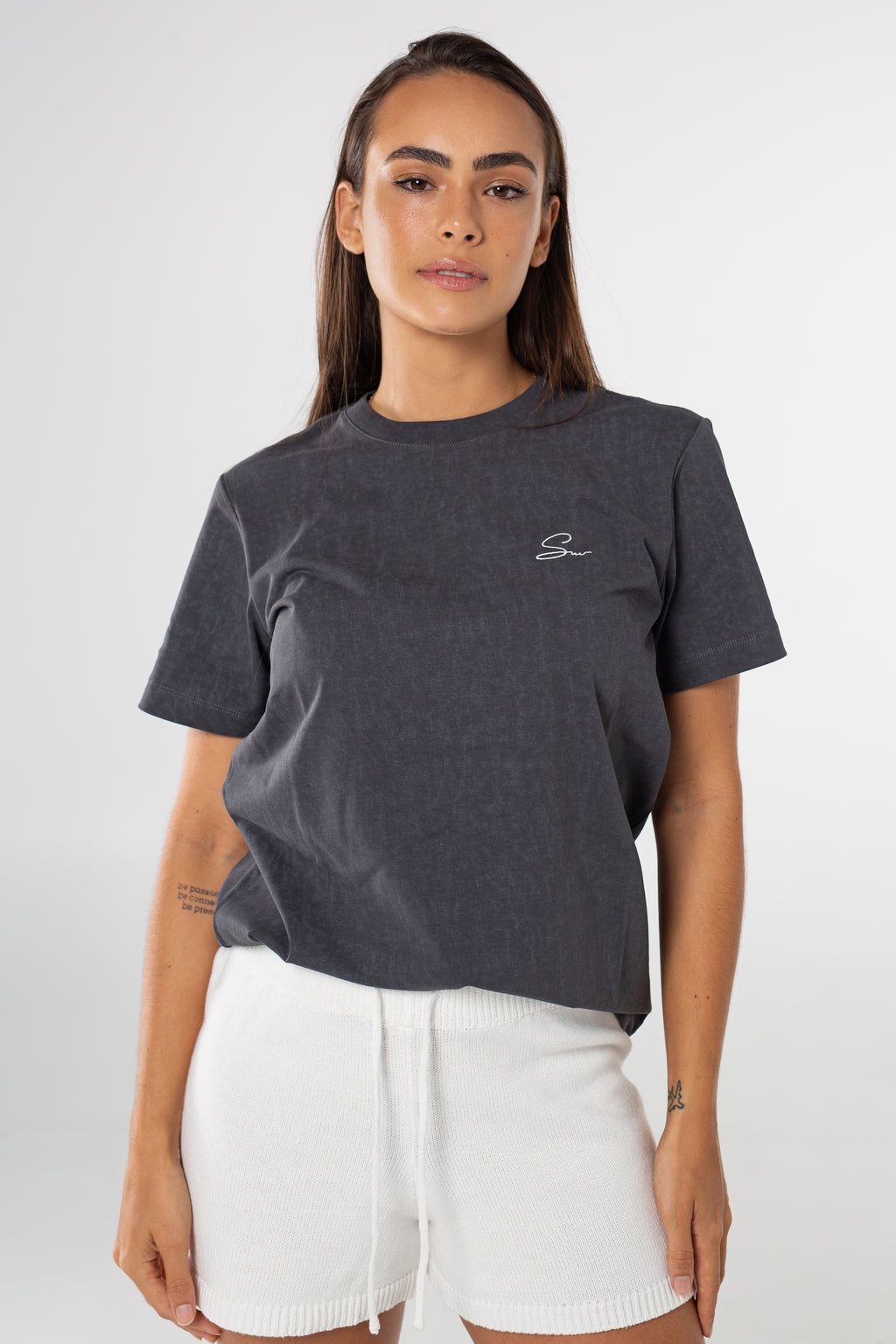 Louis Relaxed Tee - Washed Charcoal image 0