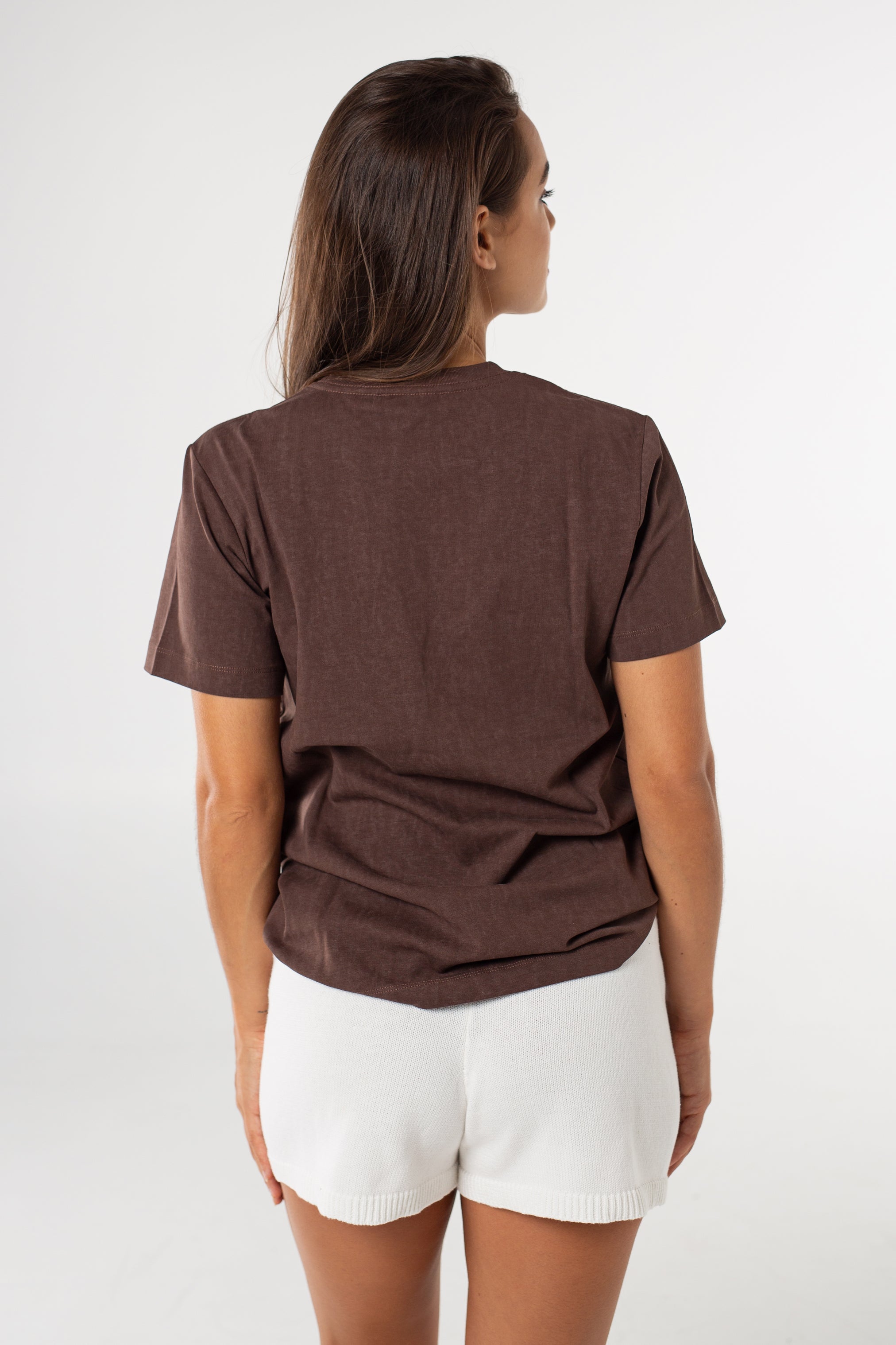 Louis Relaxed Tee - Washed Chocolate image 3