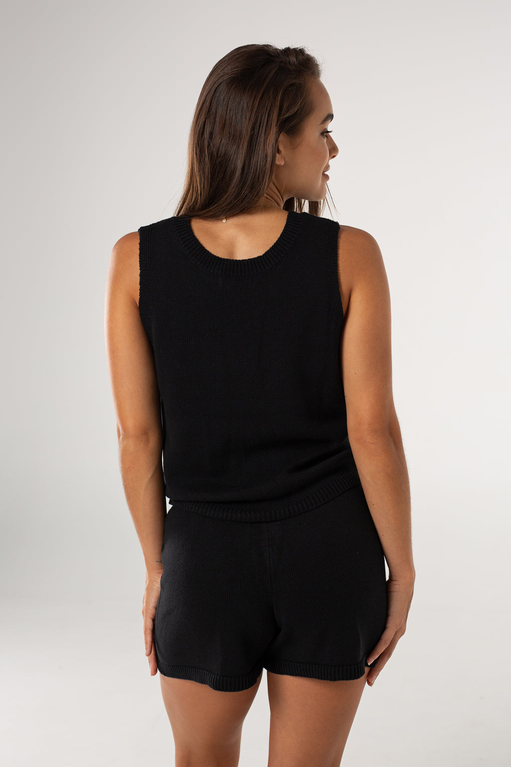 Serena Sleeveless Knit Top - Black image 1