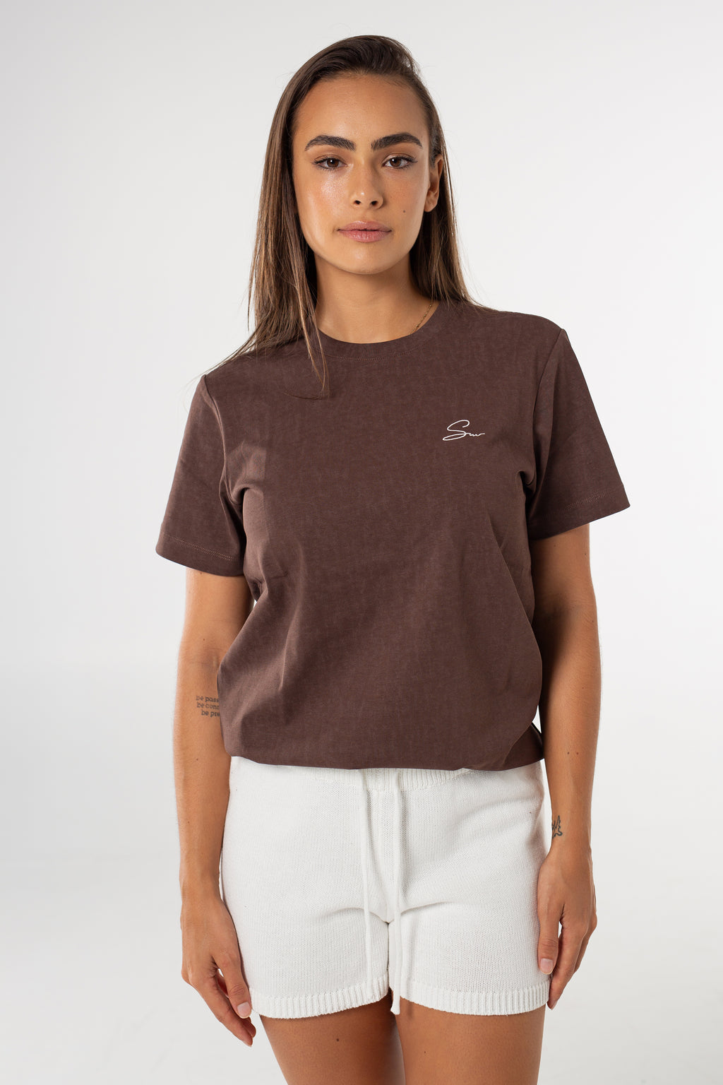 Louis Relaxed Tee - Washed Chocolate image 4