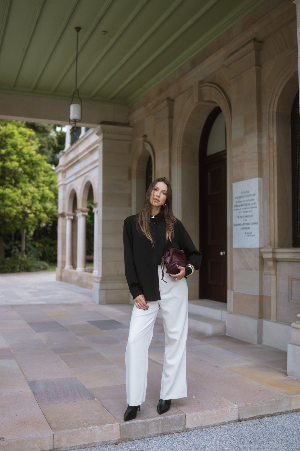 Bree Tailored Trousers - Cream - Limited Edition